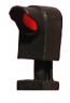 dwarf searchlight signal (black) (HO scale)