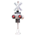 Dual grade crossing signals w/bell casting (HO scale)